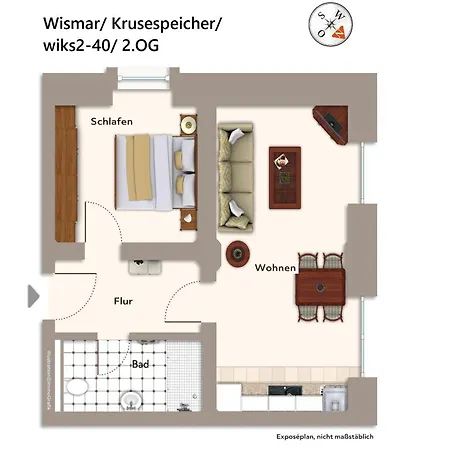 Krusespeicher Krusespeicher 2-40 Apartamento *